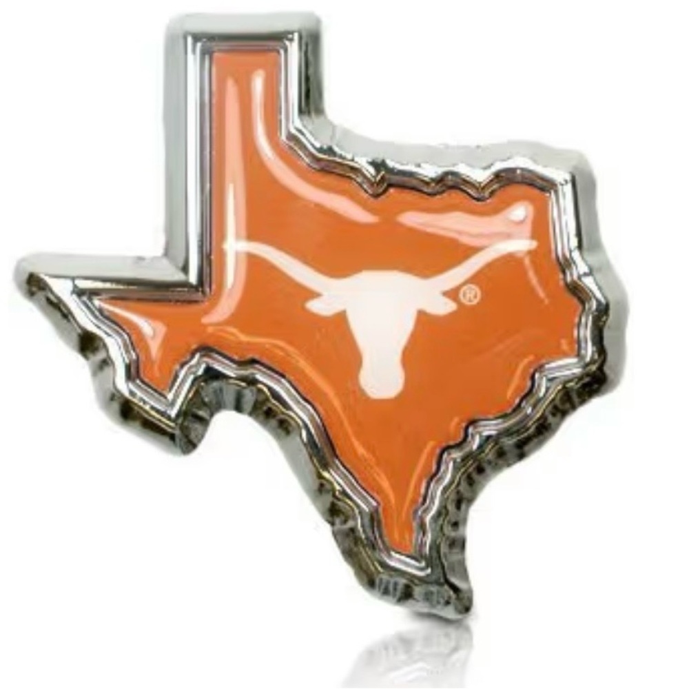 NWT University of Texas chrome auto emblem